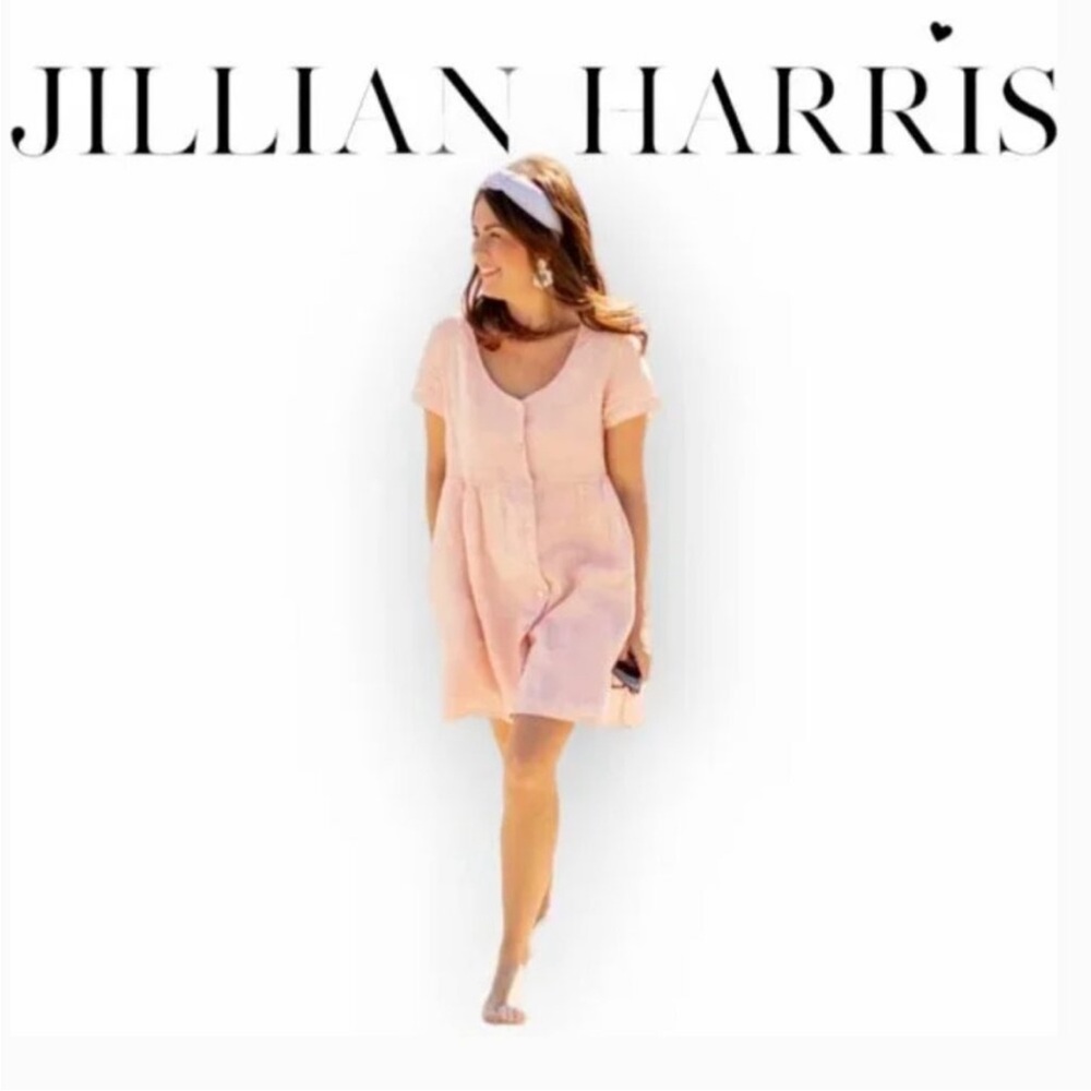 Jillian Harris X Priv Hampton linen dress size XS in subtle blush pink